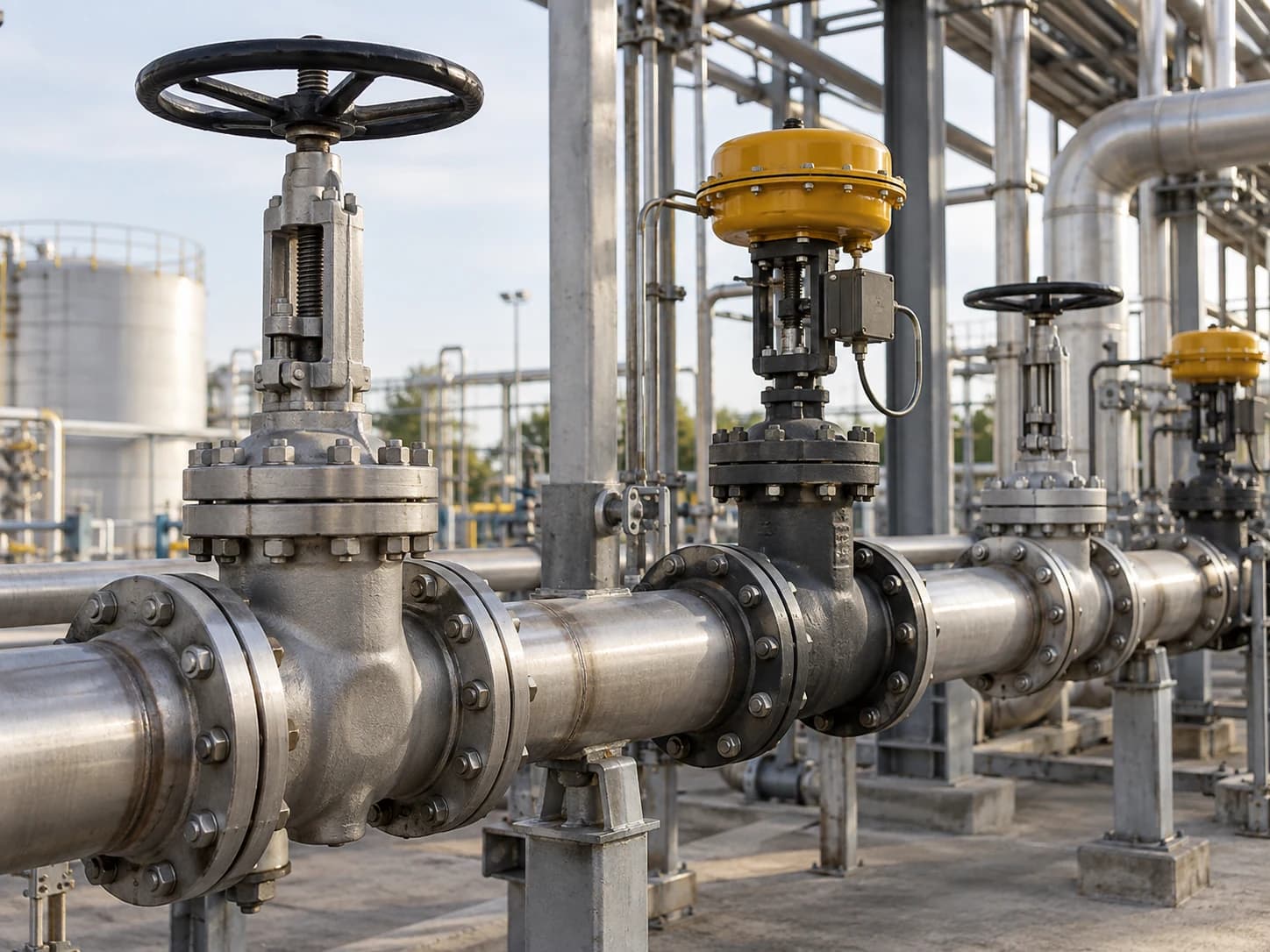 Representative image showing valves and piping components